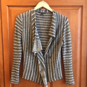 Banana Republic Charcoal & Cream Cardigan